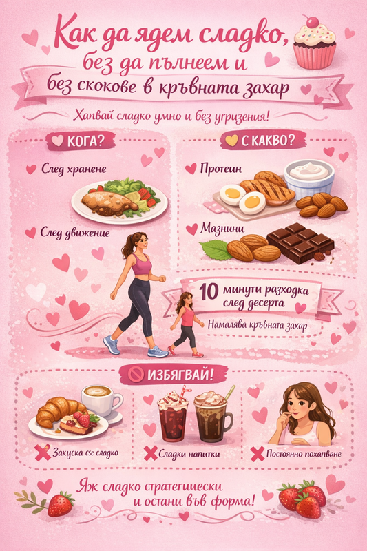 Как да ядем сладко, без да пълнеем и без скокове в кръвната захар