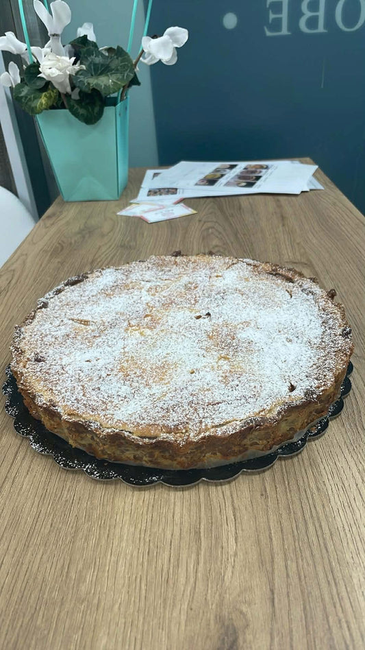 Флан с праскови