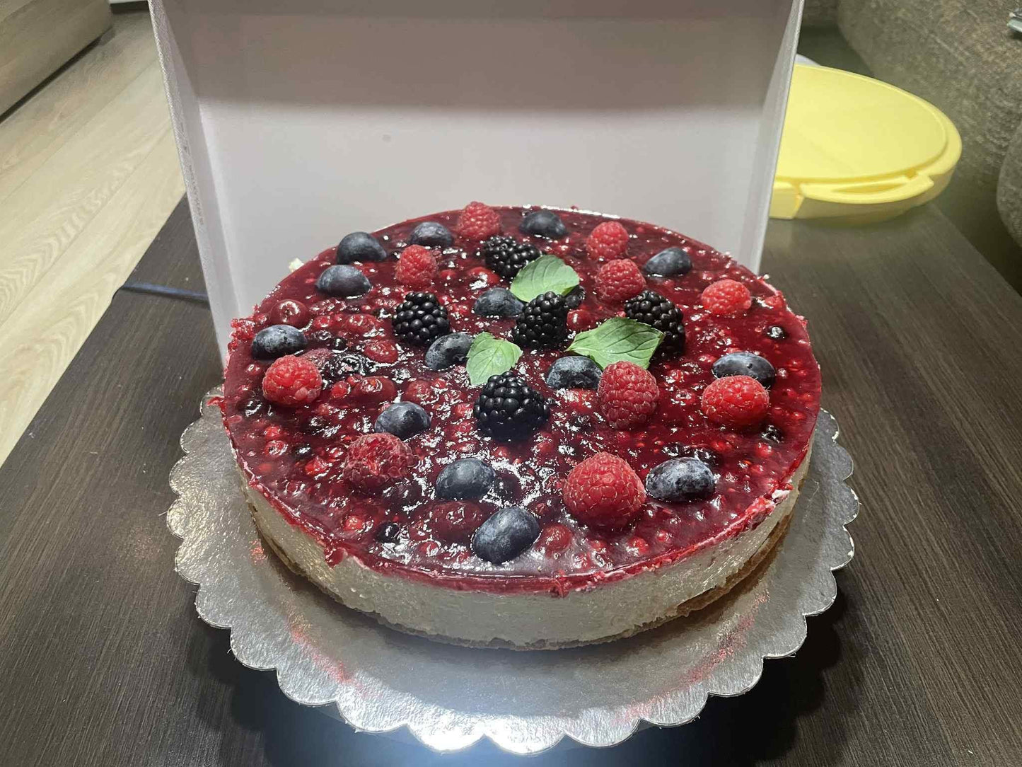 Чийзкейк с малини